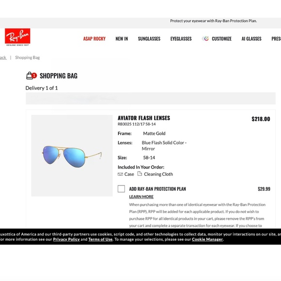 *NEW* Ray Ban Aviator Sunglasses Blue Mirror Lens STYLE: RB 3025 112/17 58-14 - Picture 5 of 5